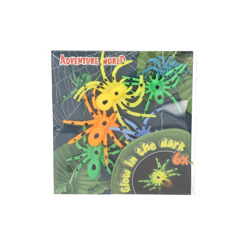 Dino World, Glow in the dark spinnen 13347