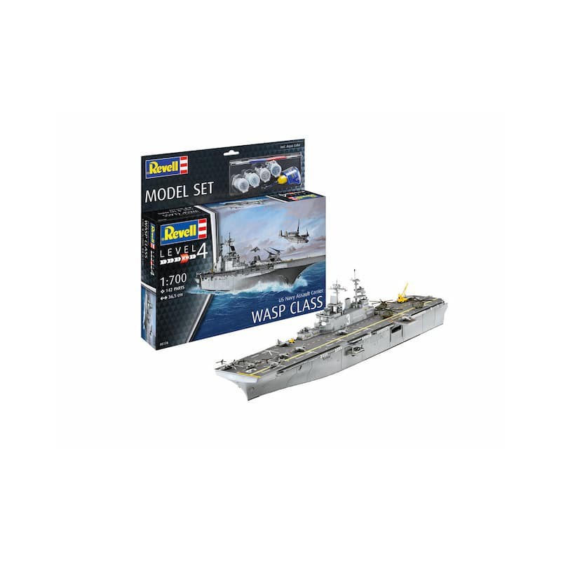 Modelset, US Navy Assault Carrier Wasp Class, Revell
