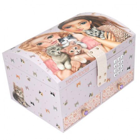 TOPModel, Grote sieradendoos met code en geluid CAT LOVE 13578 TOPModel, Grote sieradendoos met code en geluid CAT LOVE 13578