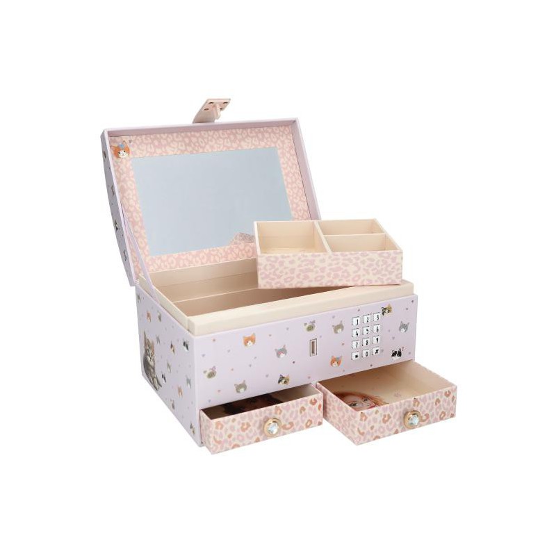 TOPModel, Grote sieradendoos met code en geluid CAT LOVE 13578