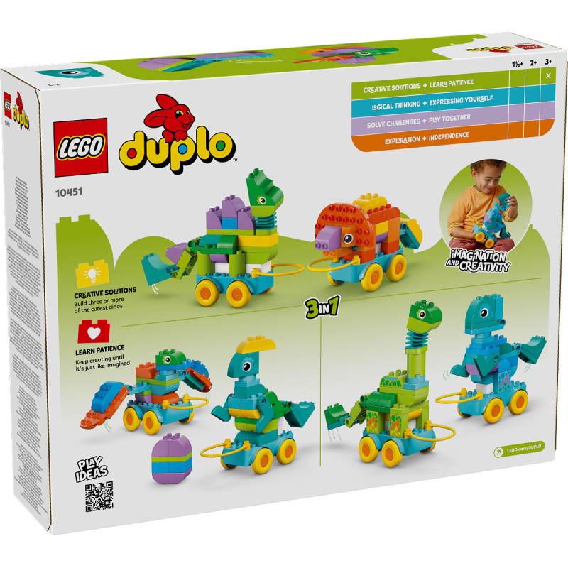 LEGO DUPLO - 10451 3-in1 dinosaurussen op wielen