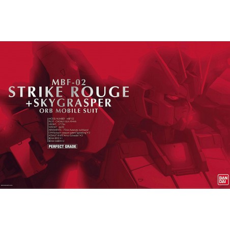 Gundam: PERFECT GRADE MBF-02 Strike Rouge + Sky Grasper, Bandai Gundam: PERFECT GRADE MBF-02 Strike Rouge + Sky Grasper, Bandai