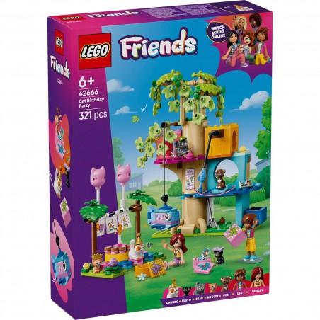 LEGO FRIENDS - 42666 Kattenverjaardagsfeestje en boomhut LEGO FRIENDS - 42666 Kattenverjaardagsfeestje en boomhut