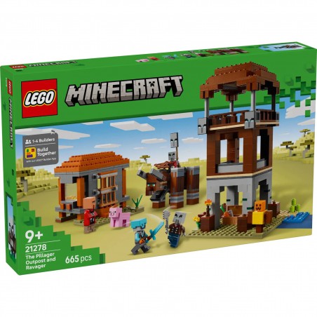 LEGO MINECRAFT - 21278 De plunderaar buitenpost en Verwoester LEGO MINECRAFT - 21278 De plunderaar buitenpost en Verwoester