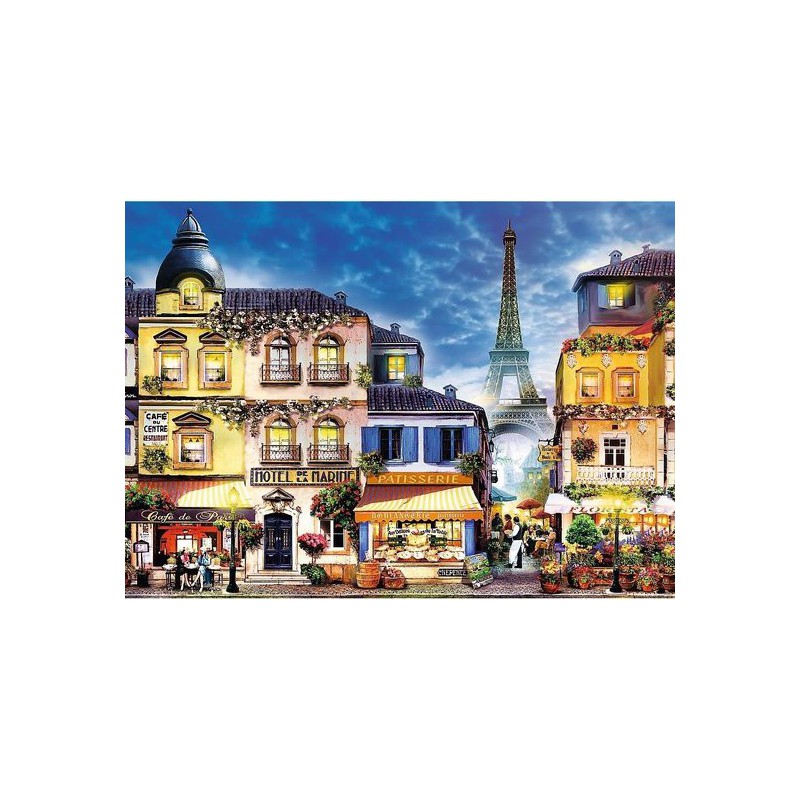 French Alley, wooden puzzle 1000+1