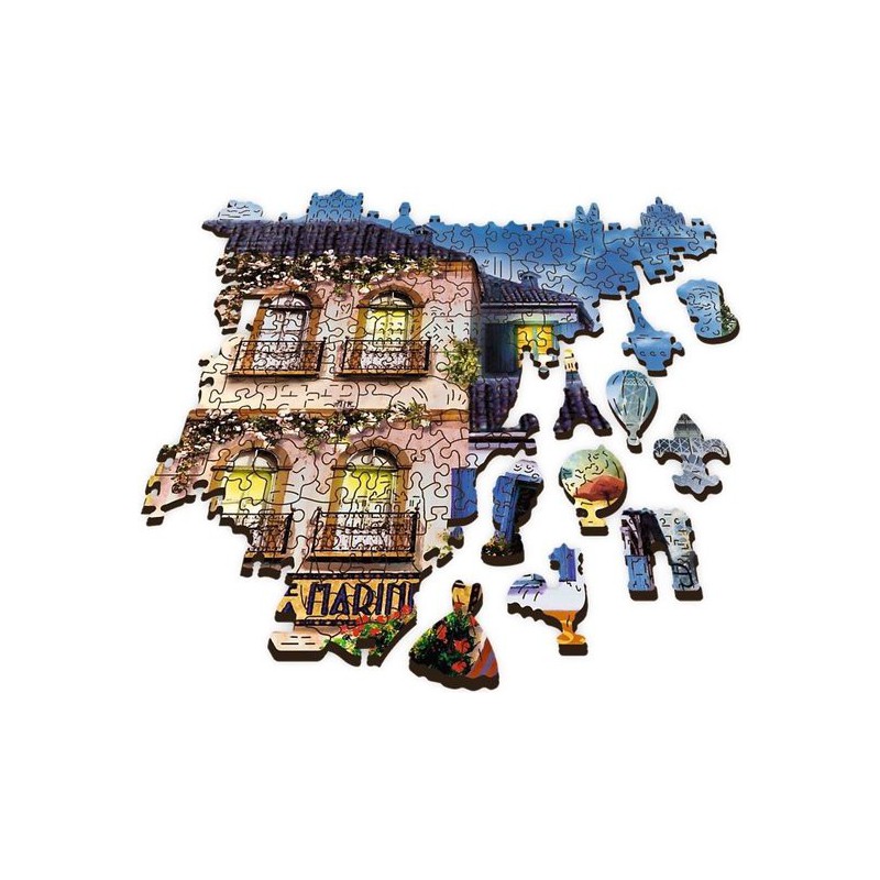 French Alley, wooden puzzle 1000+1