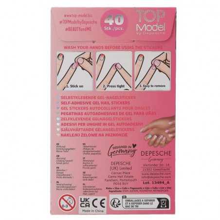 TOPModel, Gel Nagelstickers BEAUTY and ME 13494 TOPModel, Gel Nagelstickers BEAUTY and ME 13494