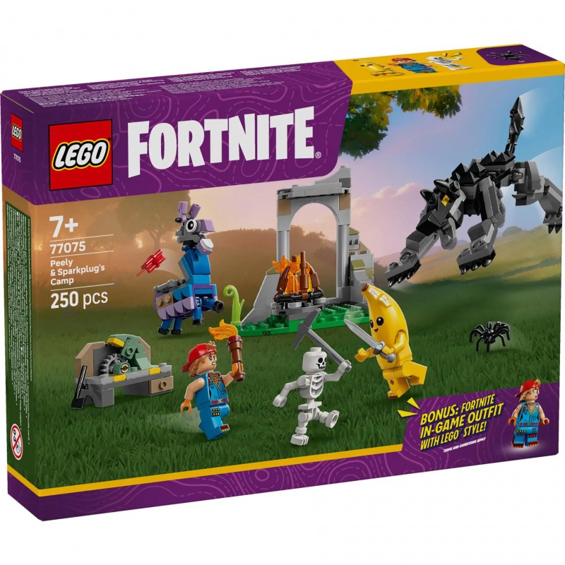 LEGO Fortnite - 77075 Peely en Sparkplugs kamp