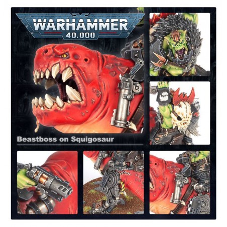 Orks: Mozrog Skragbad (Beastboss on Squigosaur), Warhammer 40.000