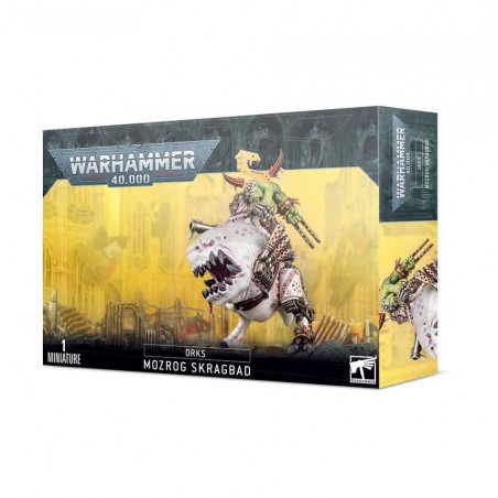 Orks: Mozrog Skragbad (Beastboss on Squigosaur), Warhammer 40.000