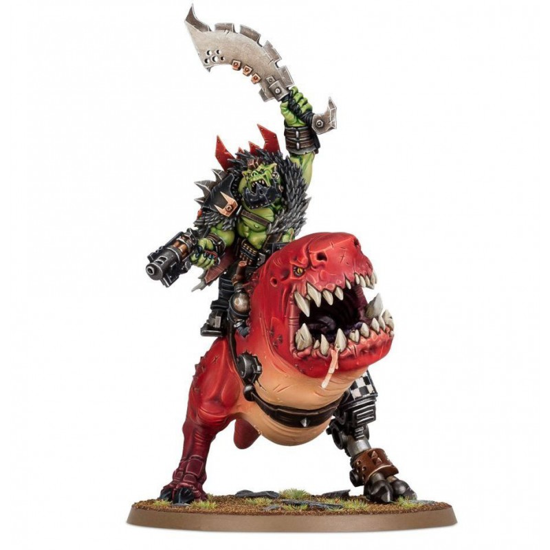 Orks: Mozrog Skragbad (Beastboss on Squigosaur), Warhammer 40.000