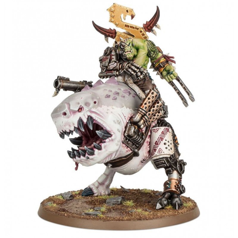 Orks: Mozrog Skragbad (Beastboss on Squigosaur), Warhammer 40.000