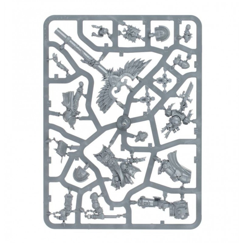 Black Templars: Chaplain Grimaldus & Retinue, Warhammer 40.000