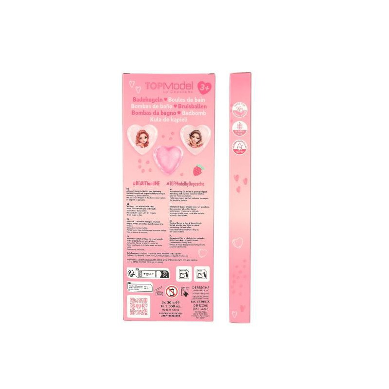 TOPModel, Bedrukte badbom BEAUTY and ME 13504