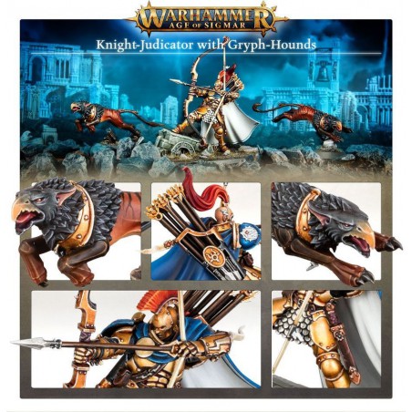 Stormcast Eternals: Knight-Judicator with Gryph-Hounds, Age of Sigmar