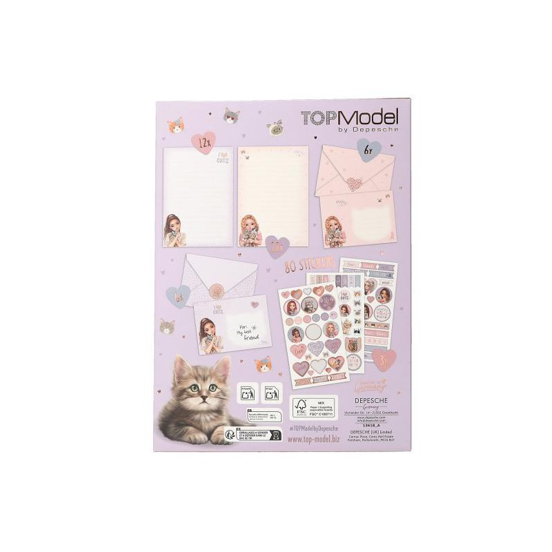 TOPModel, Briefpapier CAT LOVE 13618