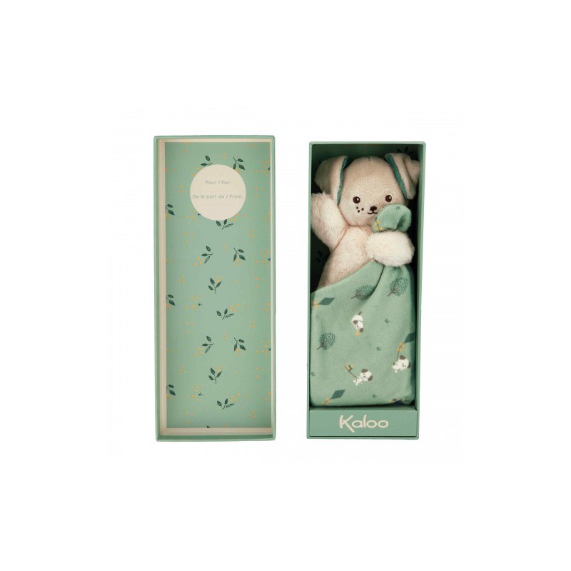 Knuffeldoek hond groen - Kaloo