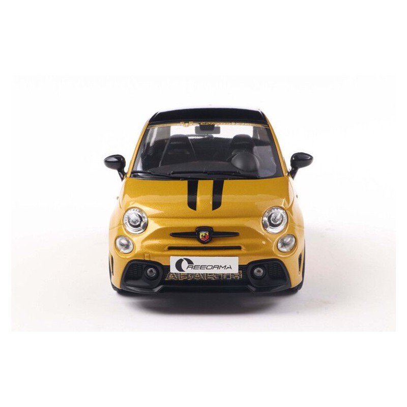 Fiat 500 F595 Abarth Solido works '24, geel - 1:18 - Solido