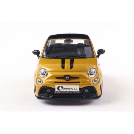 Fiat 500 F595 Abarth Solido works '24, geel - 1:18 - Solido
