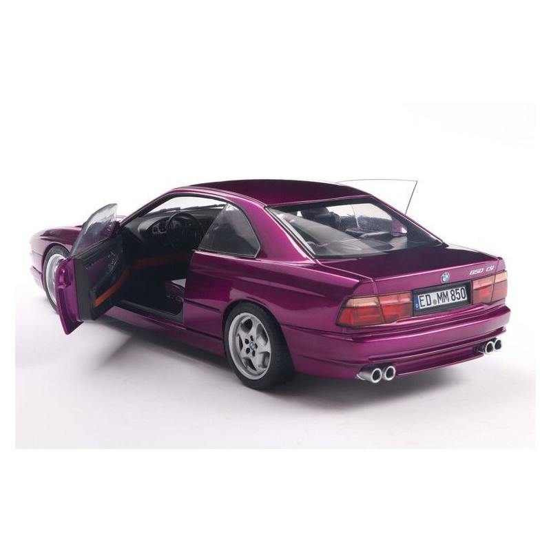 BMW 850 (E31) CSI '91, paars (Daytona Violet) - 1:18 - Solido