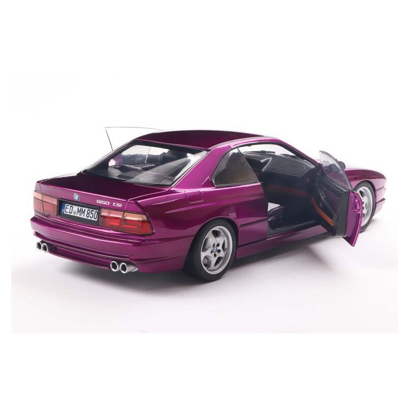 BMW 850 (E31) CSI '91, paars (Daytona Violet) - 1:18 - Solido