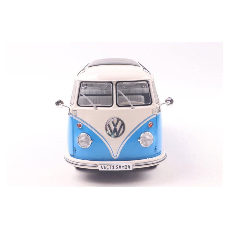 VW T1 Samba '62 (blauw/wit) - 1:18 - Solido