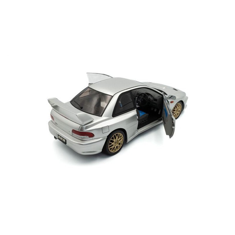 Subaru Impreza 22B '98, (zilver) - 1:18 - Solido