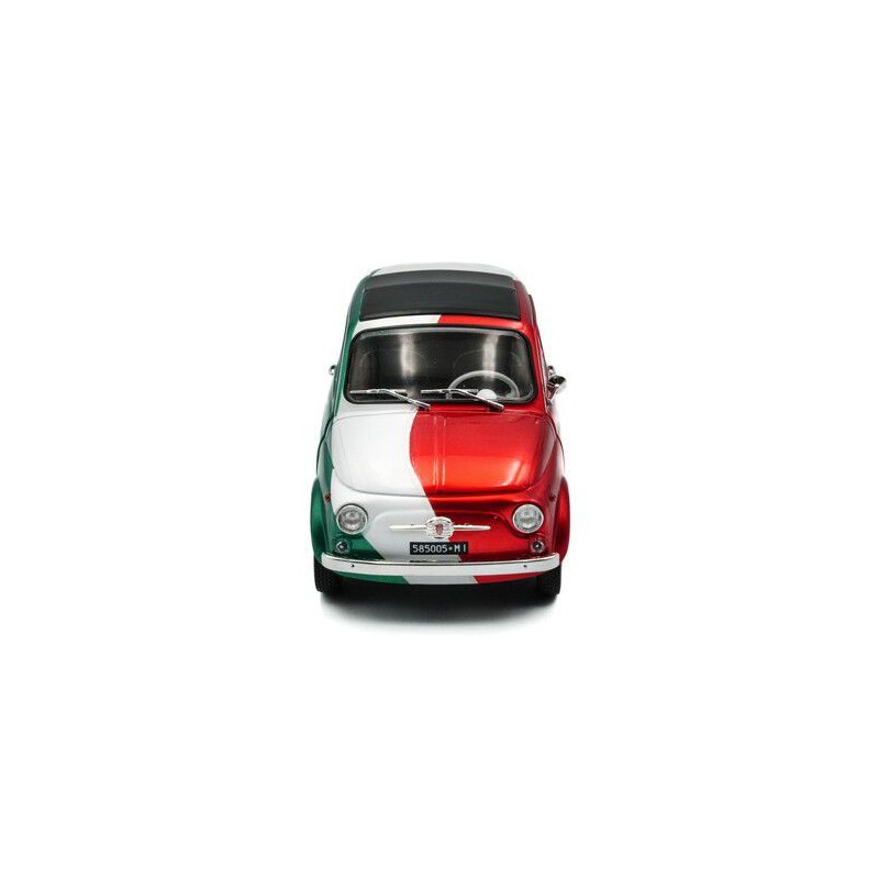 Fiat 500 Tribute to Italia '65, rood/wit (Bi color) - 1:18 - Solido