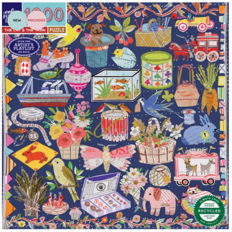 The Cat & The Yarn Eeboo 1000 stukjes  puzzel