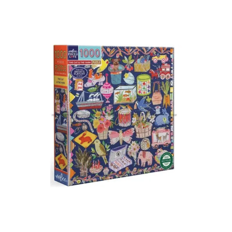 The Cat & The Yarn, 1000 stukjes Eeboo