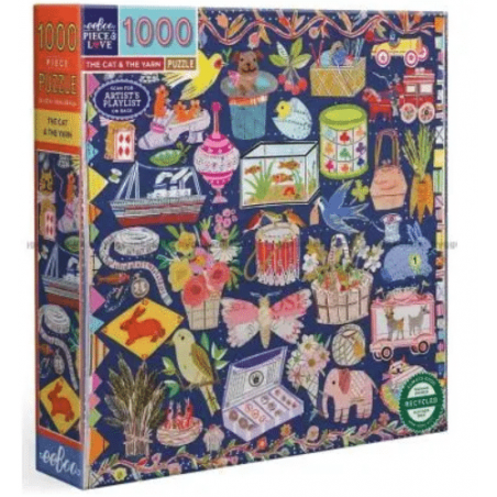 The Cat & The Yarn, 1000 stukjes Eeboo