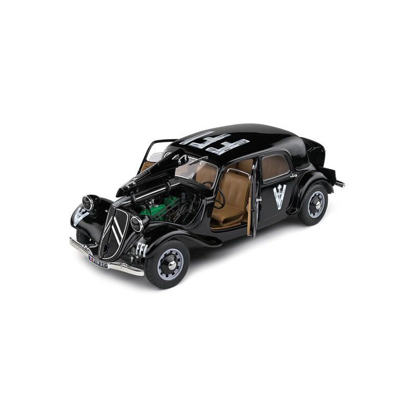 Citroen Traction FFI '44 (zwart) - 1:18 - Solido