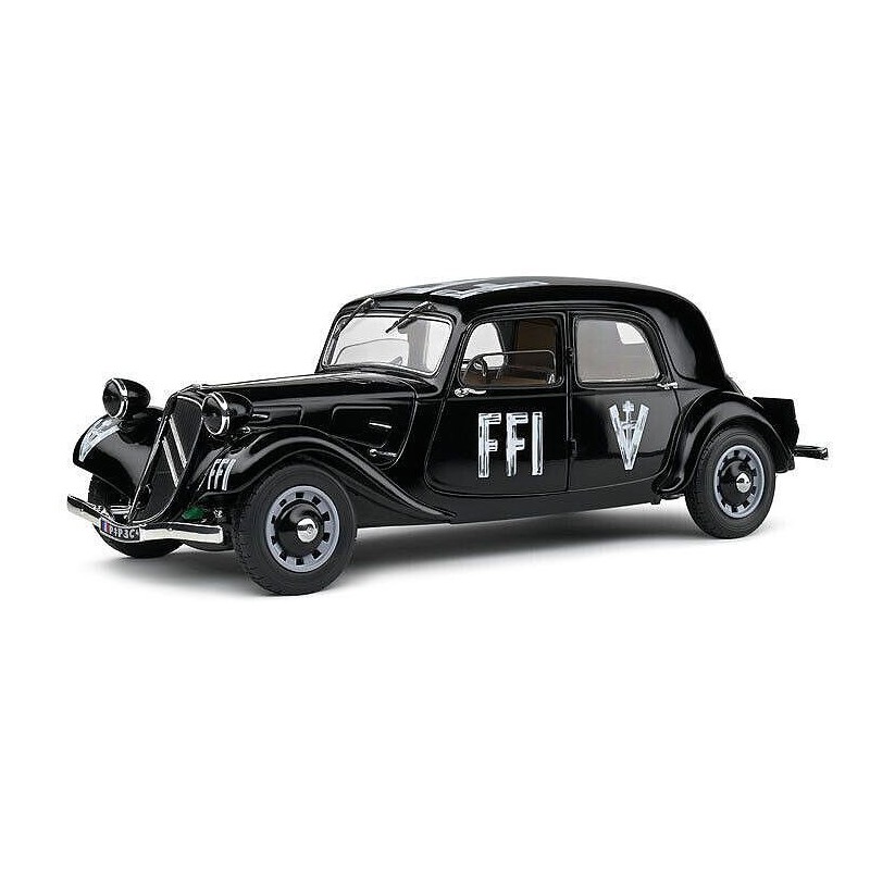 Citroen Traction FFI '44 (zwart) - 1:18 - Solido