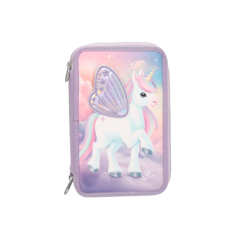 Ylvi, 3-vaks etui met geborduurde vleugels 13417