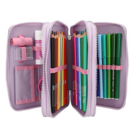 Ylvi, 3-vaks etui met geborduurde vleugels 13417 Ylvi, 3-vaks etui met geborduurde vleugels 13417