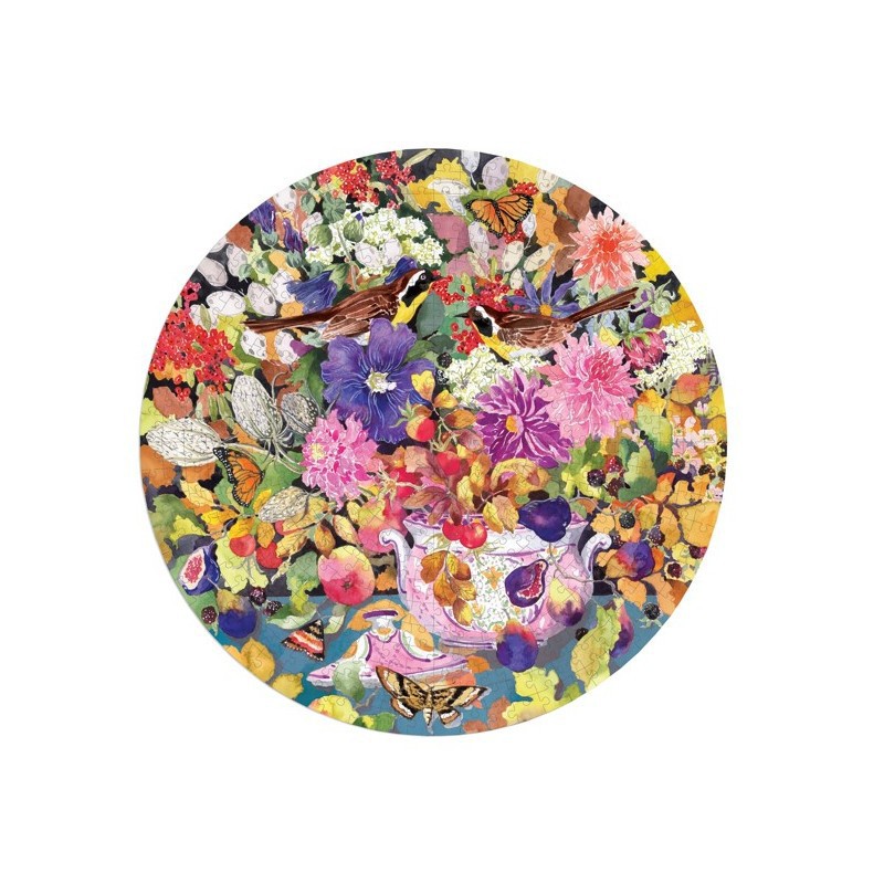 Autumn Bouquet, Eeboo 500XL stukjes  ronde puzzel