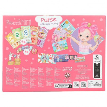 Princess Mimi, Portemonnee en speelgeld 12728 Princess Mimi, Portemonnee en speelgeld 12728