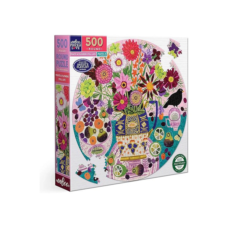 Fruits & Flowers Still Life, 500XL stukjes Eeboo