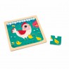 Janod, Kip Henriette, 9 stukjes puzzel Janod, Kip Henriette, 9 stukjes puzzel