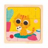 Janod, Kat Peanut, 9 stukjes puzzel Janod, Kat Peanut, 9 stukjes puzzel