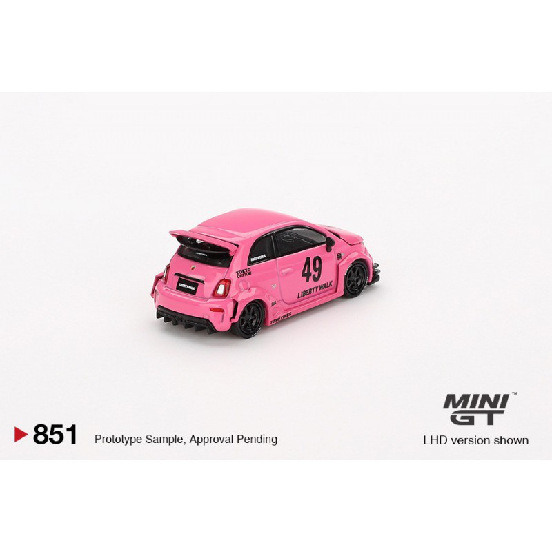 ABARTH 595 LB-WORKS x Abas Works Pink, Mini GT (851)