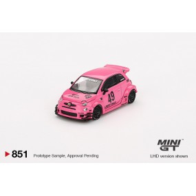 ABARTH 595 LB-WORKS x Abas Works Pink, Mini GT (851)