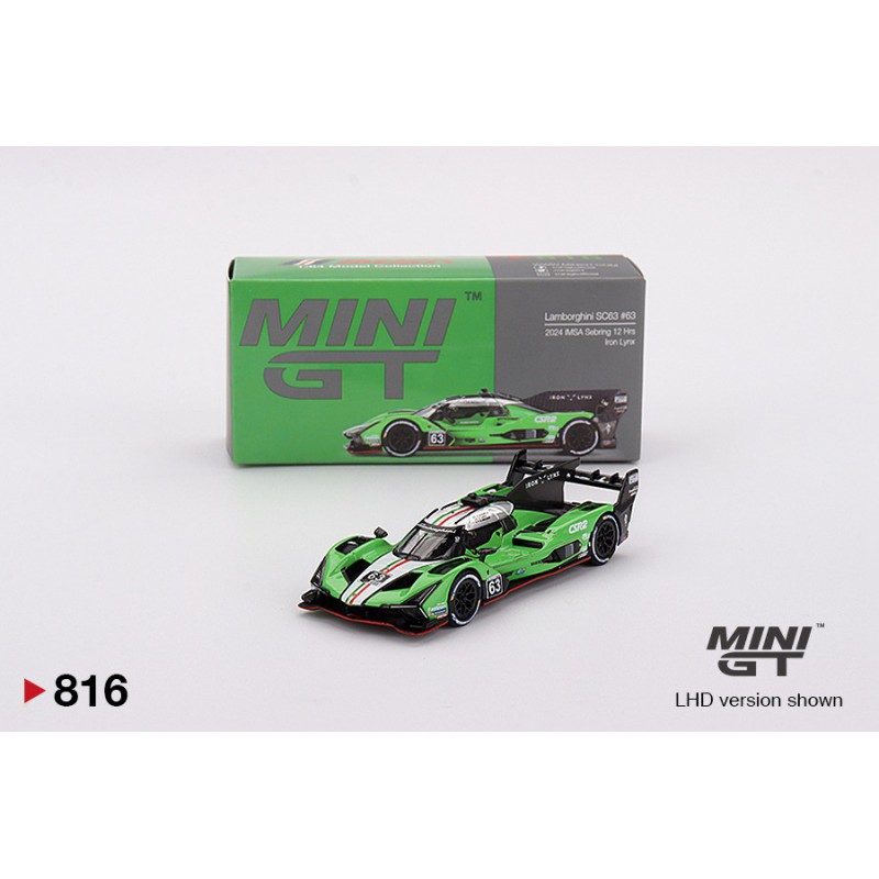 Lamborghini SC63 nr63 Iron Lynx 2024 IMSA Sebring 12 Hrs, Mini GT (816)
