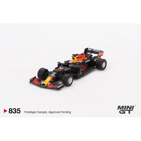 Red Bull RB16B nr33 Max Verstappen 2021 Abu Dhabi Grand Prix Winner, Mini GT (835)