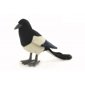 Ekster zwart/wit, 33cm - Hansa Creation