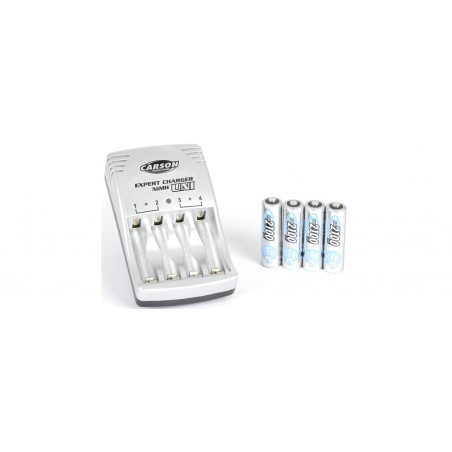 Carson Modellsport Lader met 4 AA Accu 2100mA Carson Modellsport Lader met 4 AA Accu 2100mA
