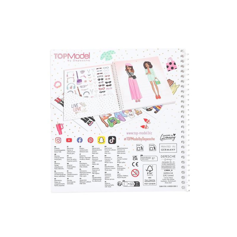TOPModel, Dress Me Up Stickerboek 13804
