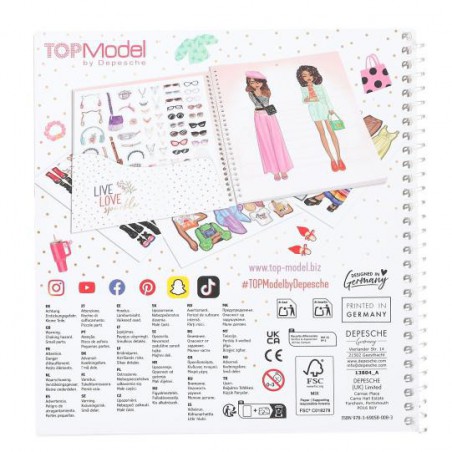 TOPModel, Dress Me Up Stickerboek 13804