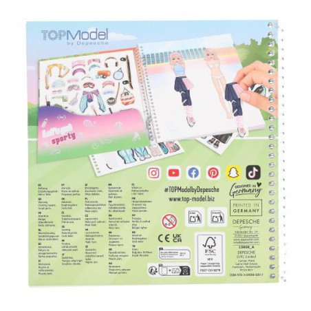 TOPModel, Dress Me Up Stickerboek Sport 13808