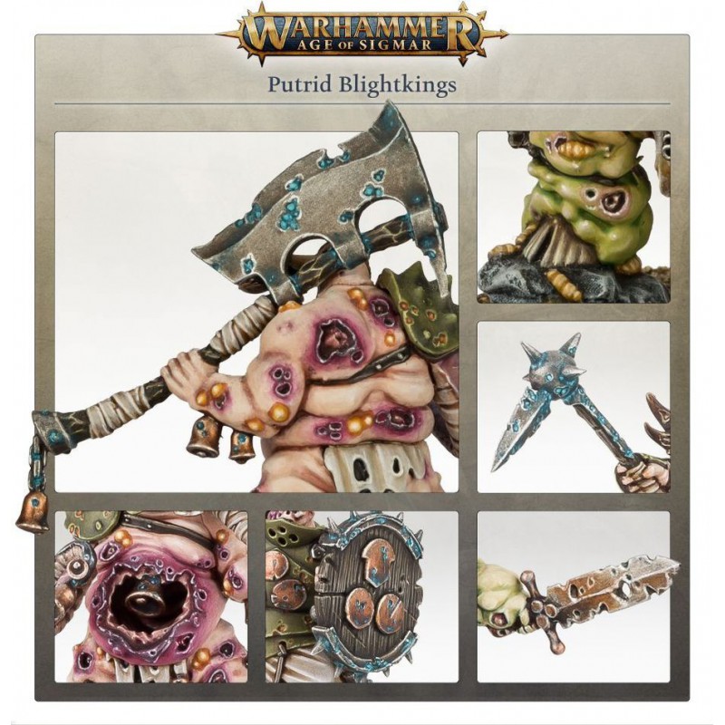Maggotkin of Nurgle: Putrid Blightkings, Age of Sigmar